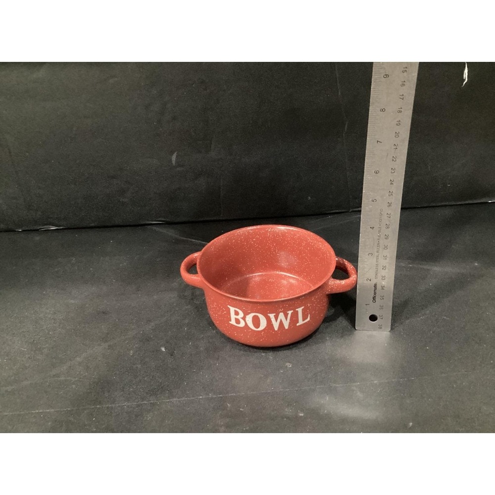 Set of 2 Mulberry Home Collection Speckled Stoneware Double Handle Soup Bowls